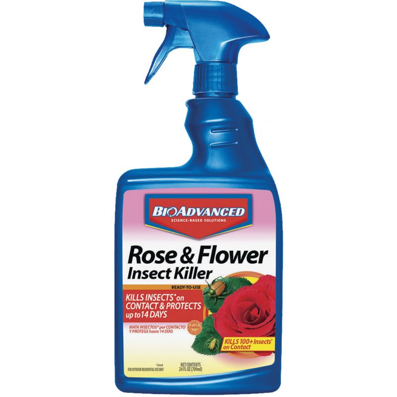 BioAdvanced Flower &amp; Rose Insect Killer 24 Oz., Trigger Spray