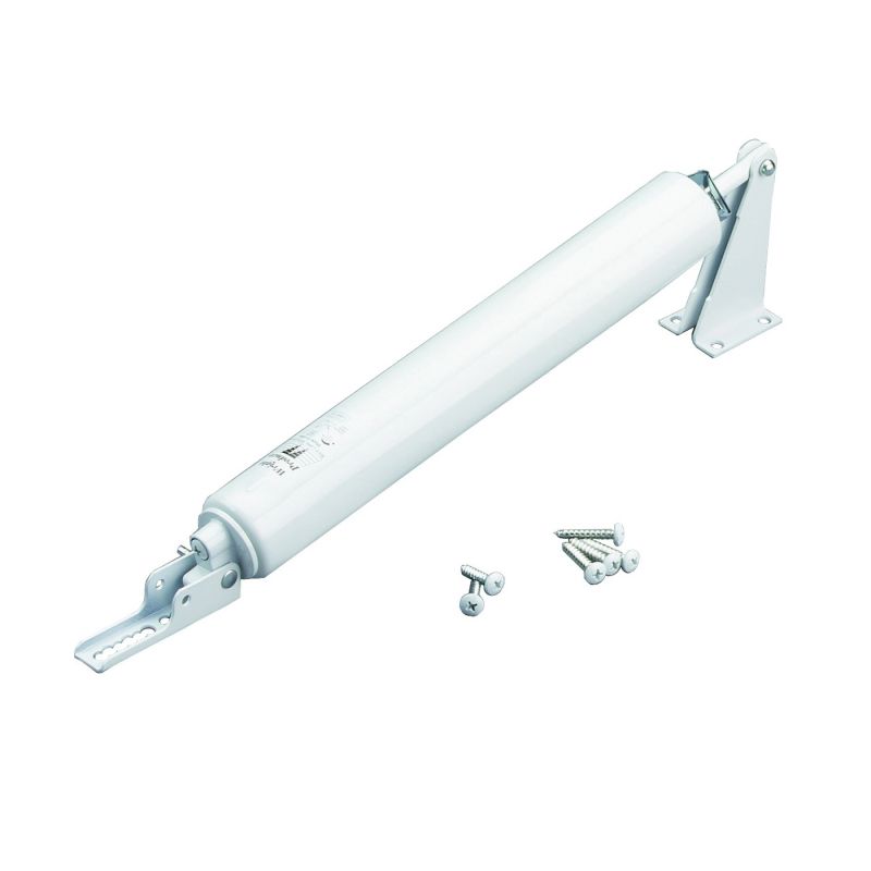 Wright Products V150WH Pneumatic Door Closer, 90 deg Opening White