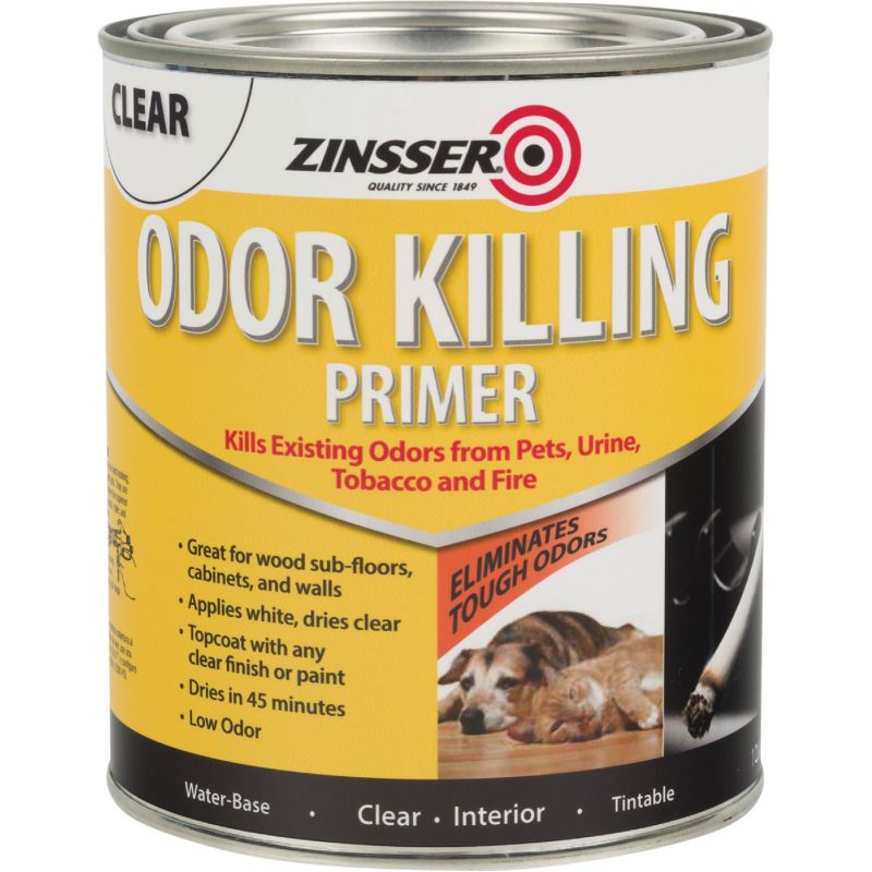 Zinsser Odor Killing Interior Primer 1 Qt., White To Clear
