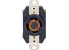Leviton 30A Locking Outlet Receptacle Black, 30