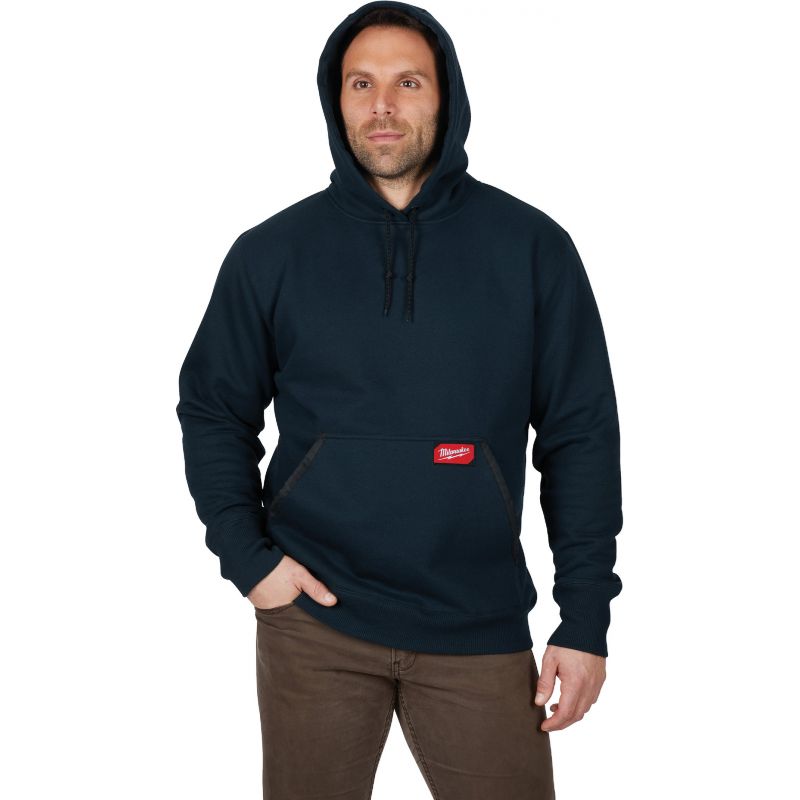 Buy Milwaukee Heavy-Duty Hooded Sweatshirt L, Navy Blue, Hooded Pullover