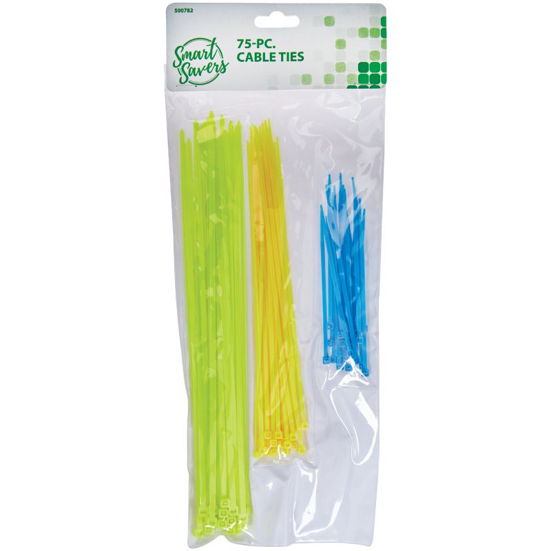 Smart Savers Cable Tie Assortment Assorted (Pack of 12)