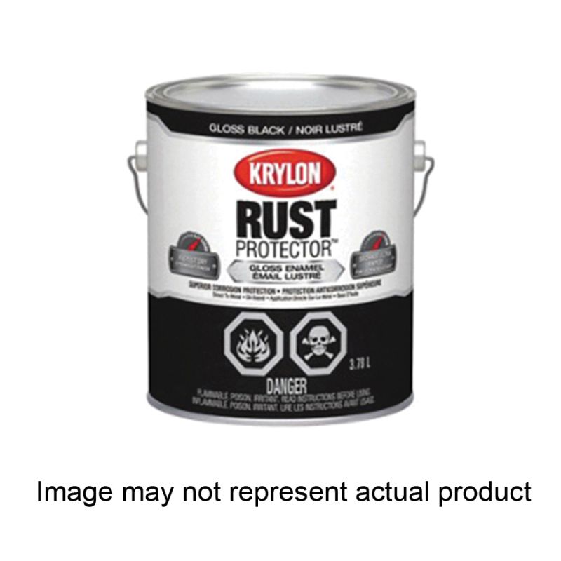 Krylon Rust Protector 469221 Enamel Paint, Gloss, Ivory, 1 qt Ivory