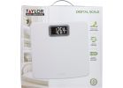 Taylor Digital White Glass Bath Scale 400 Lb., White