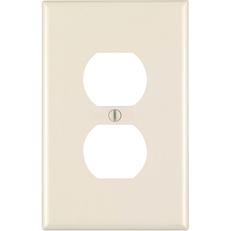 Leviton Mid-Way Thermoplastic Nylon Outlet Wall Plate Light Almond