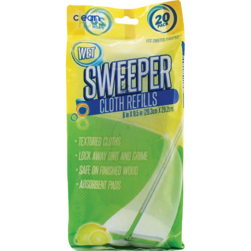 Clean Home Wet Cloth Mop Refill (Pack of 24)