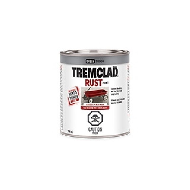 Tremclad 254922 Rust Preventative Paint, Oil, Gloss, Yellow, 946 mL, Can, 66 to 110 sq-ft Coverage Area Yellow