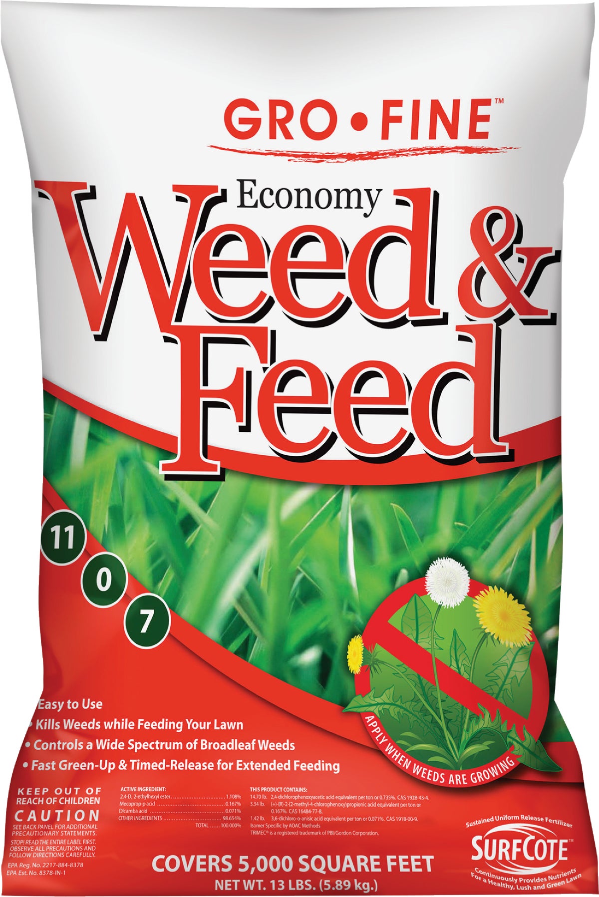 Buy GroFine Economy Weed & Feed Lawn Fertilizer with Weed