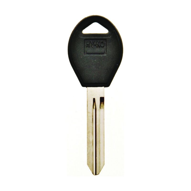 Hy-Ko 12005DA34 Automotive Key Blank, Brass/Plastic, Nickel, For: Nissan Vehicle Locks Black (Pack of 5)