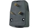 Leviton Angle Power Plug Black, 30A
