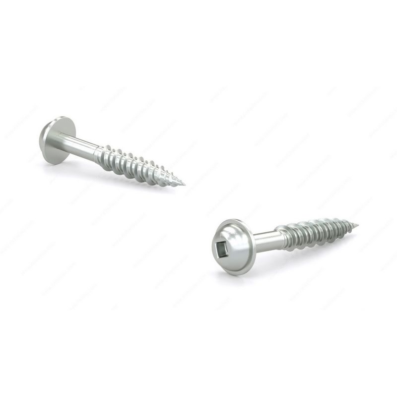 Reliable PWKHLZ8118MR Screw, #8 Thread, 1-1/8 in L, High-Low Thread, Pan Head, Square Drive, Regular Point, Steel, Zinc