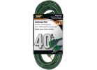 PowerZone OR880628 Extension Cord, 16 AWG Cable, 40 ft L, 125 V, Green