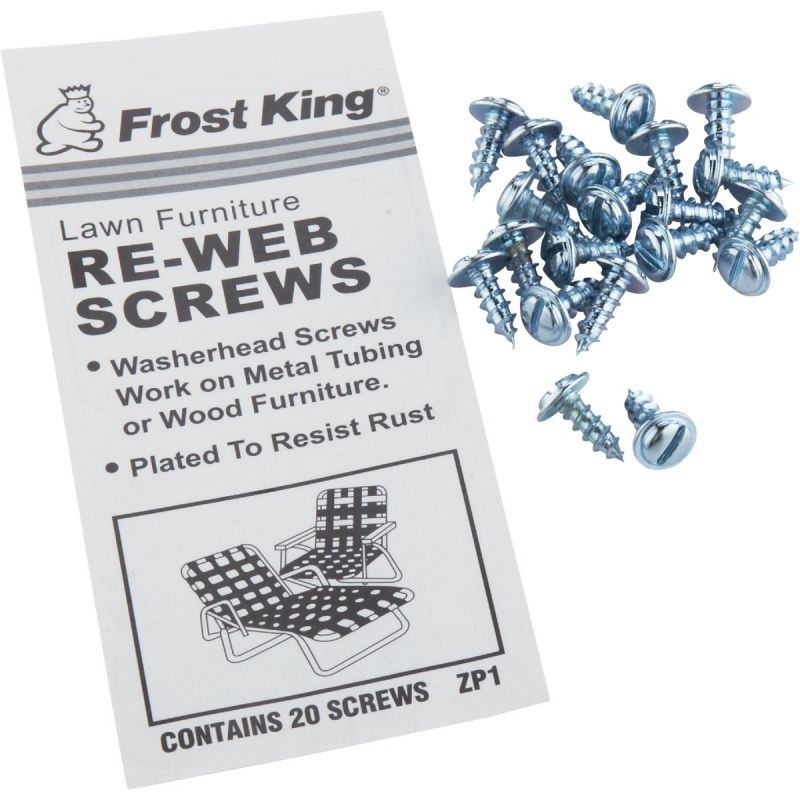 Frost King 20-Pack Outdoor Chair Webbing Screws