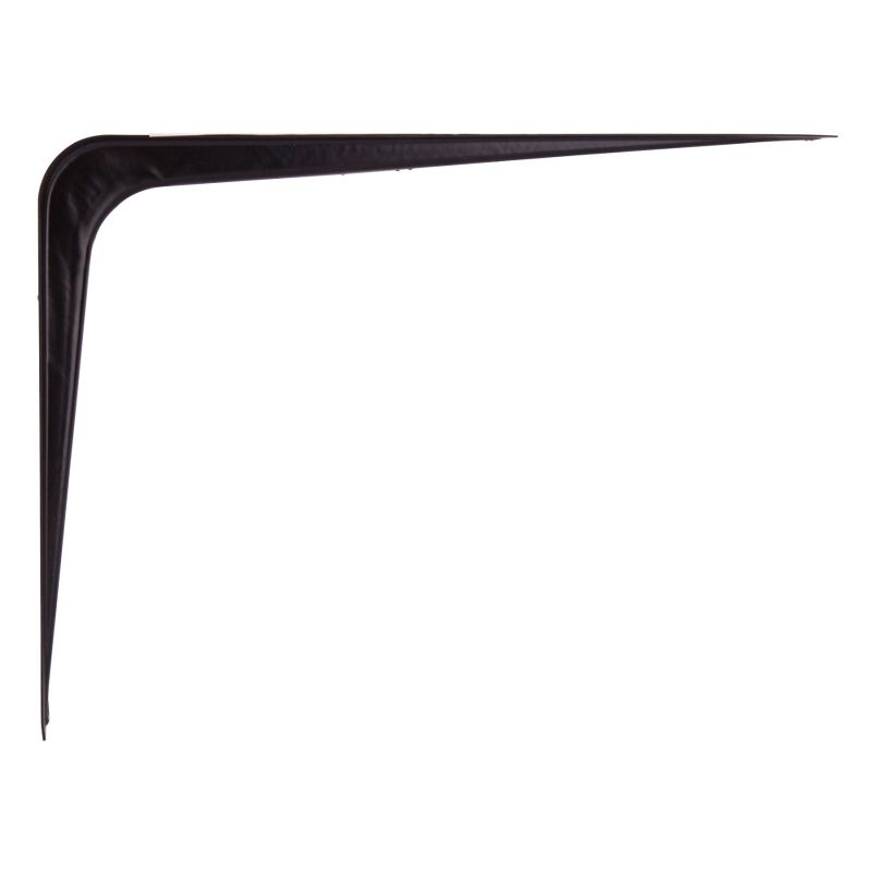 ProSource 21140BK-PS Shelf Bracket, 110 lb/Pair, 10 in L, 8 in H, Steel, Black Black