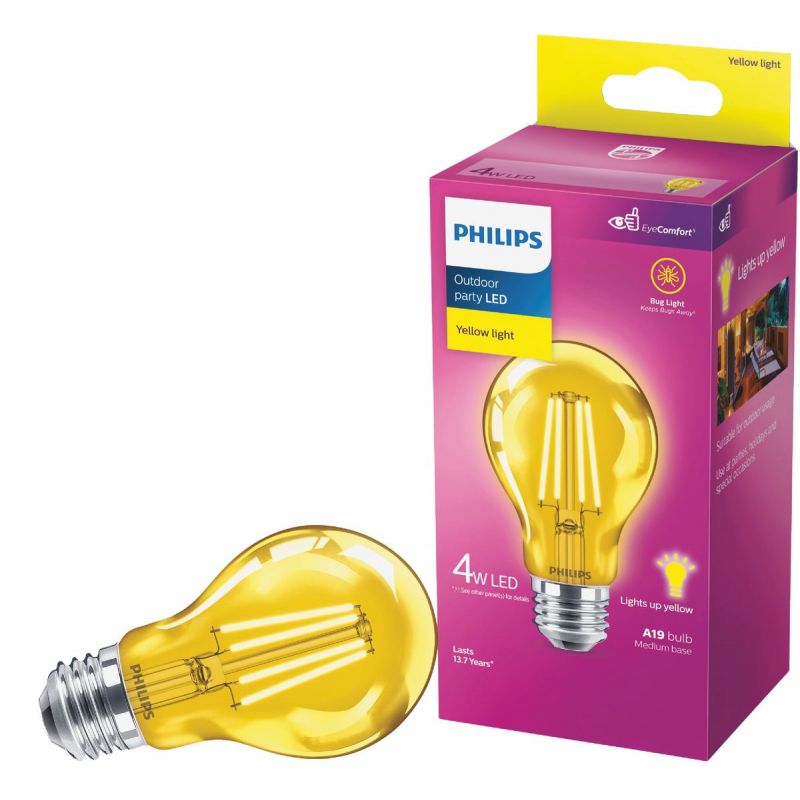 Philips A19 Medium Indoor/Outdoor LED Decorative Party Light Bulb