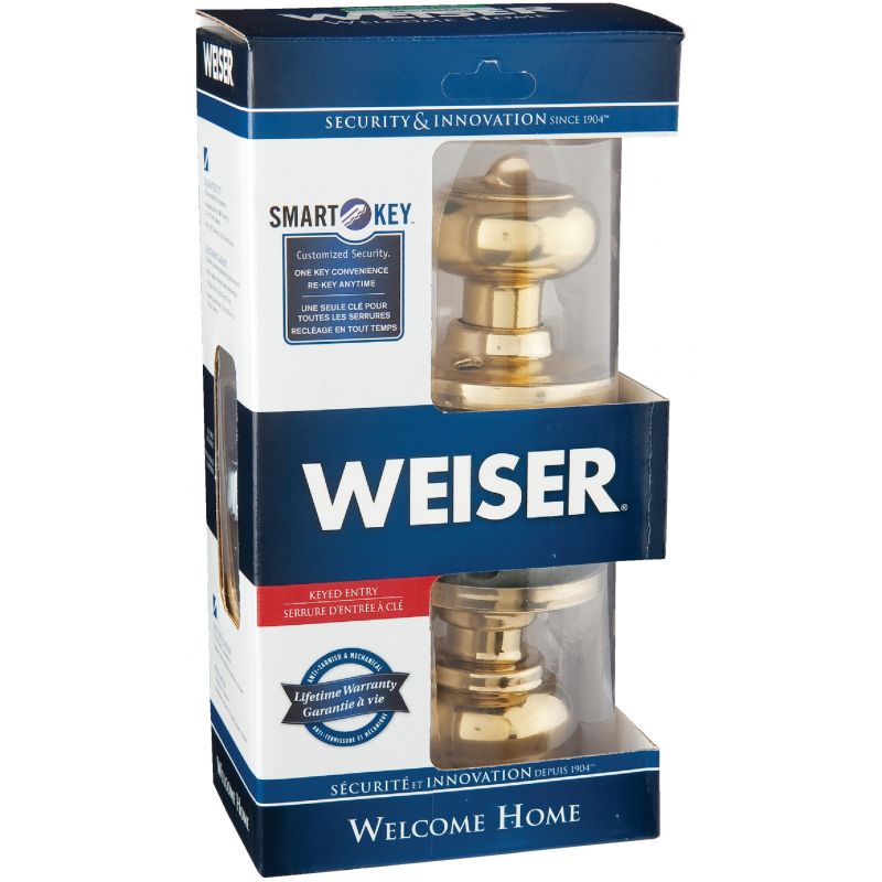 Weiser Welcome Home Troy Entry Knob Featuring SmartKey