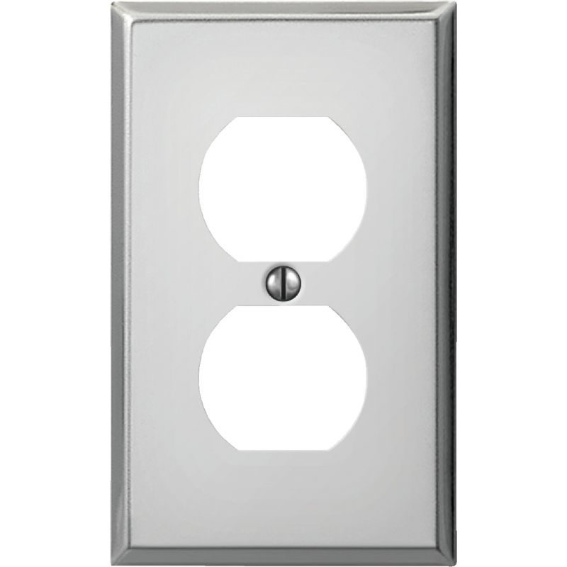 Amerelle PRO Stamped Steel Outlet Wall Plate Polished Chrome