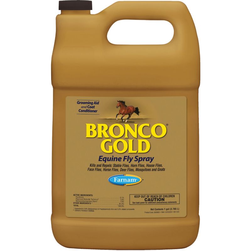 Farnam Bronco Gold Equine Fly Spray 128 Oz., Trigger Spray