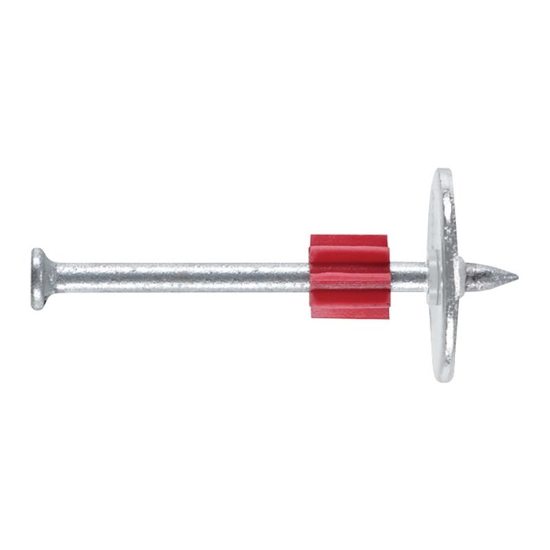 DeWALT 50114-PWR Drive Pin with Washer, 0.145 in Dia Shank, 2-1/2 in L, Steel/Plastic, Zinc Silver