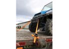 Ancra SL81 Tie-Down Strap, 1-1/4 in W, 15 ft L, Polyester, Orange, 700 lb Working Load, J-Hook End Orange
