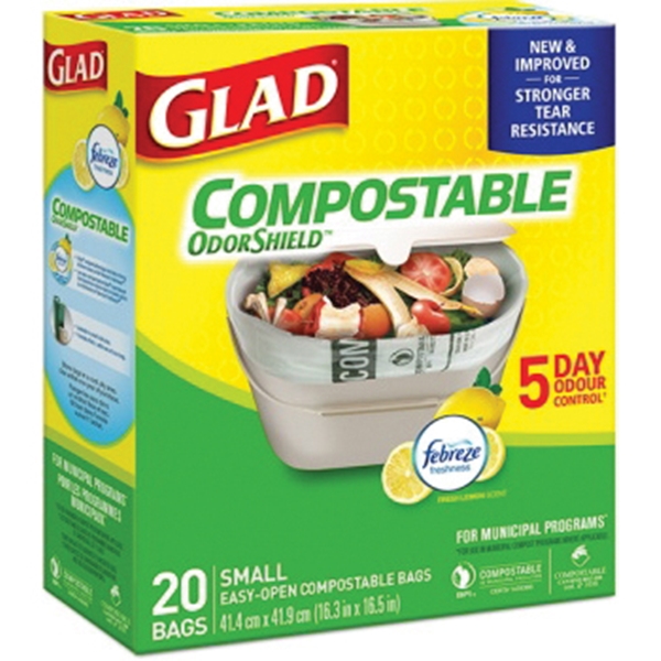 Buy Glad 78817 Trash Bag, S, 4 gal, Plastic, White S, 4 Gal, White