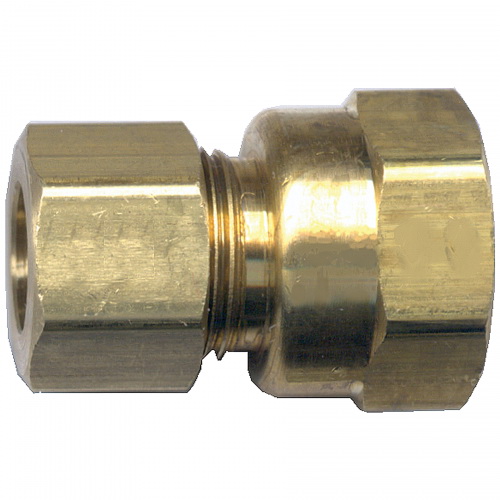 Anderson Metal 750066-0606 Pipe Connector 3/8 Inch Compression By Female  Brass 200 PSI Pressure: Brass Compression Adapters Female (719852938248-2)