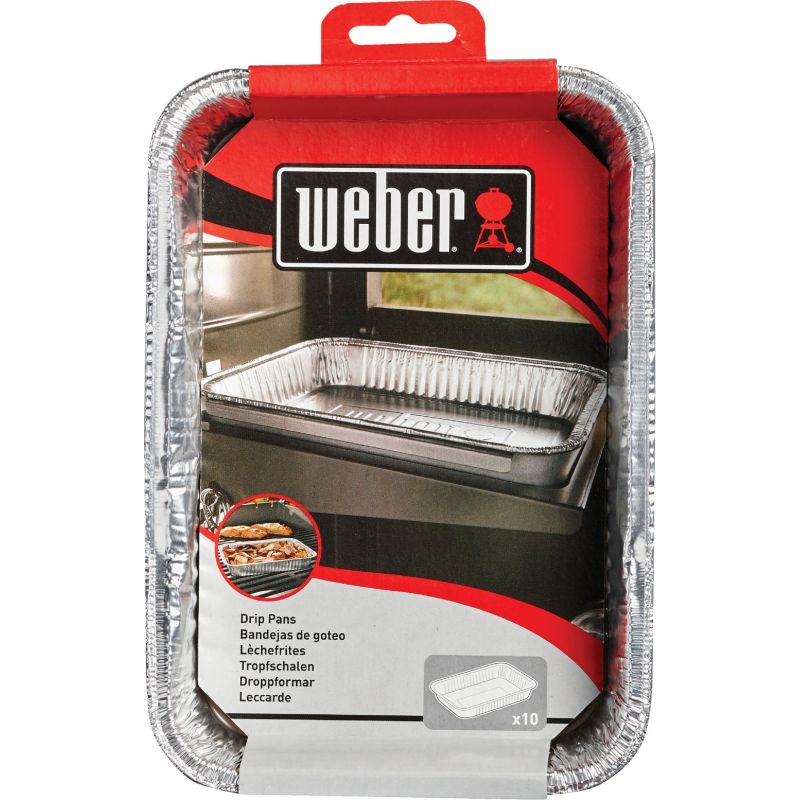 Weber Small Aluminum Drip Pan 6 In. W. X 1-1/2 In. H. X 8-1/2 In. L.
