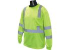 Radians Rad Wear Class 3 Long Sleeve Safety T-Shirt 2XL, Hi-Vis Green
