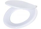 Home Impressions Round White Wood Toilet Seat White (Pack of 6)