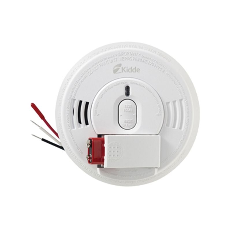Kidde P1276CA Smoke Alarm, 10 ft, LED Display, 85 dB, Alarm: Audio, Ionization Sensor, Bracket Mounting, White White