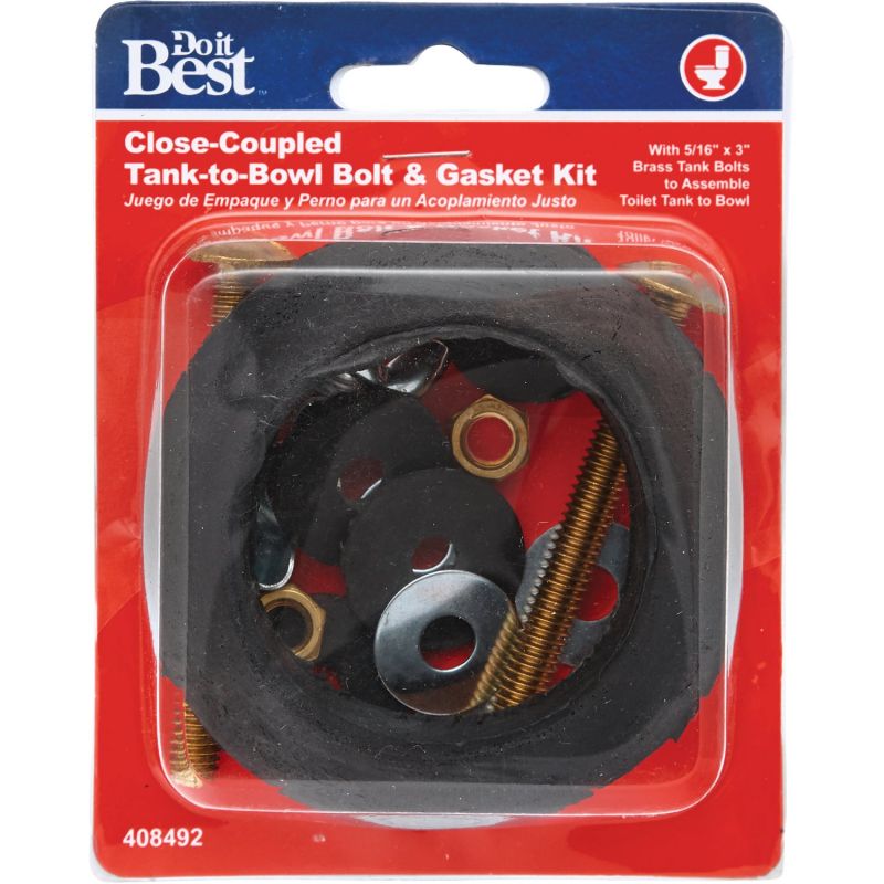Do it Best Toilet Bolts And Washer Kit 5/16&quot; X 3&quot;