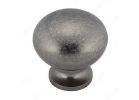 Richelieu Classic Series BP4923142 Knob, 1-3/16 in Projection, Brass, Pewter 1-1/4 In, Gray, Traditional