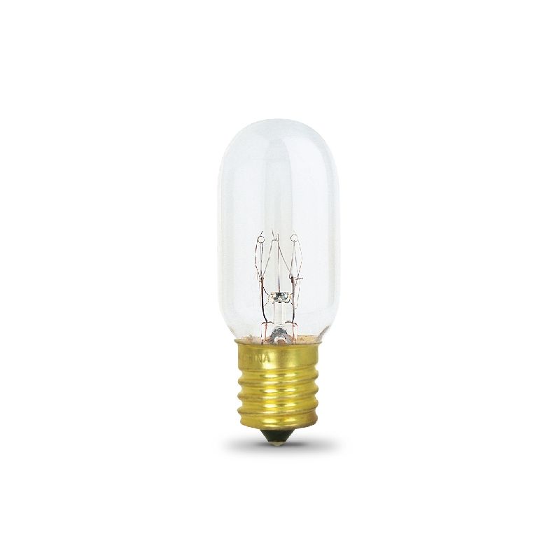 Feit Electric BP25T8N/CAN Incandescent Bulb, 25 W, T8 Lamp, Intermediate E17 Lamp Base, 2700 K Color Temp (Pack of 6)