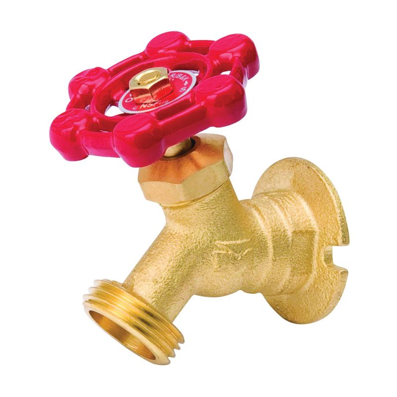 B &amp; K 108-004HN Sillcock Valve, 3/4 x 3/4 in Connection, FPT x Male Hose, 125 psi Pressure, Brass Body