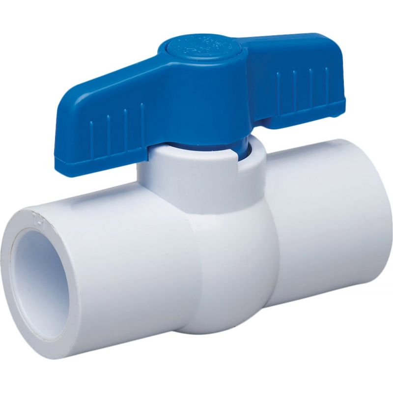 Proline PVC Schedule 40 Ball Valve, Non-NSF 1/2 In. Solvent X 1/2 In. Solvent