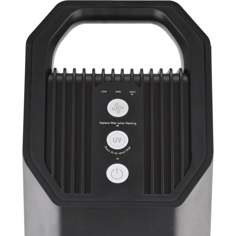 Perfect Aire 3-In-1 HEPA/Carbon Air Purifier Black, Tower
