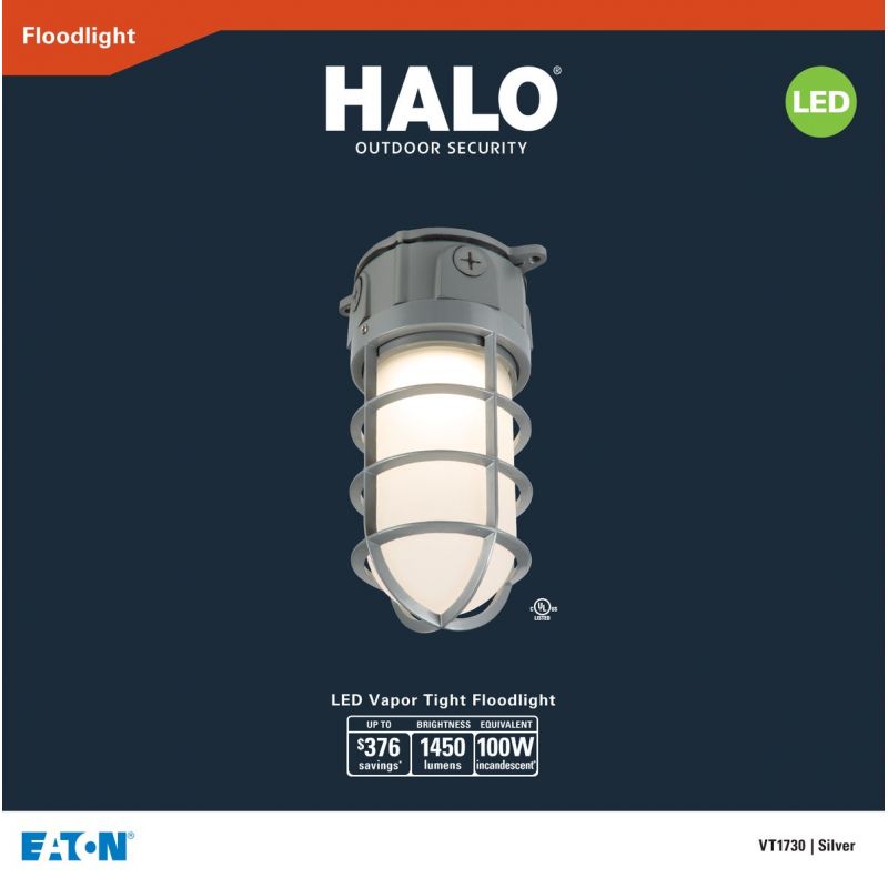 Halo LED Barn Light Fixture Gray