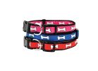 Ruffin&#039;It 39943 Adjustable Dog Collar, 18 to 26 in L, 1 in W, Jacquard/Nylon