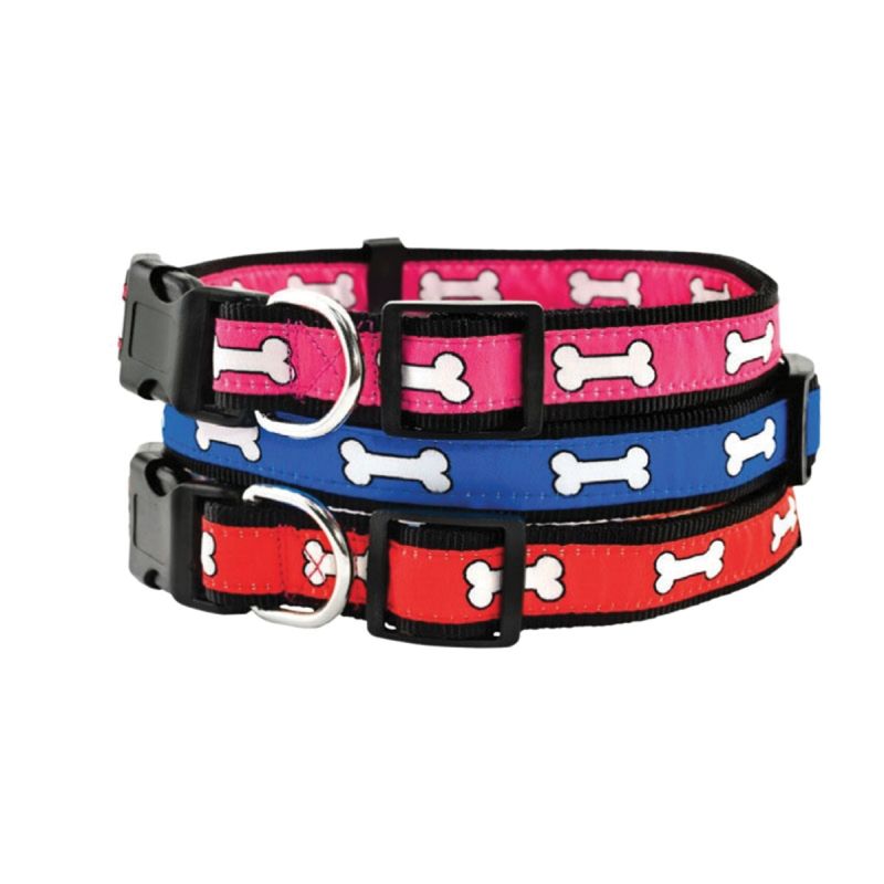 Ruffin&#039;It 39943 Adjustable Dog Collar, 18 to 26 in L, 1 in W, Jacquard/Nylon