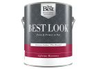 Best Look Latex Premium Paint &amp; Primer In One Flat Enamel Interior Wall Paint Ultra White, 1 Gal.