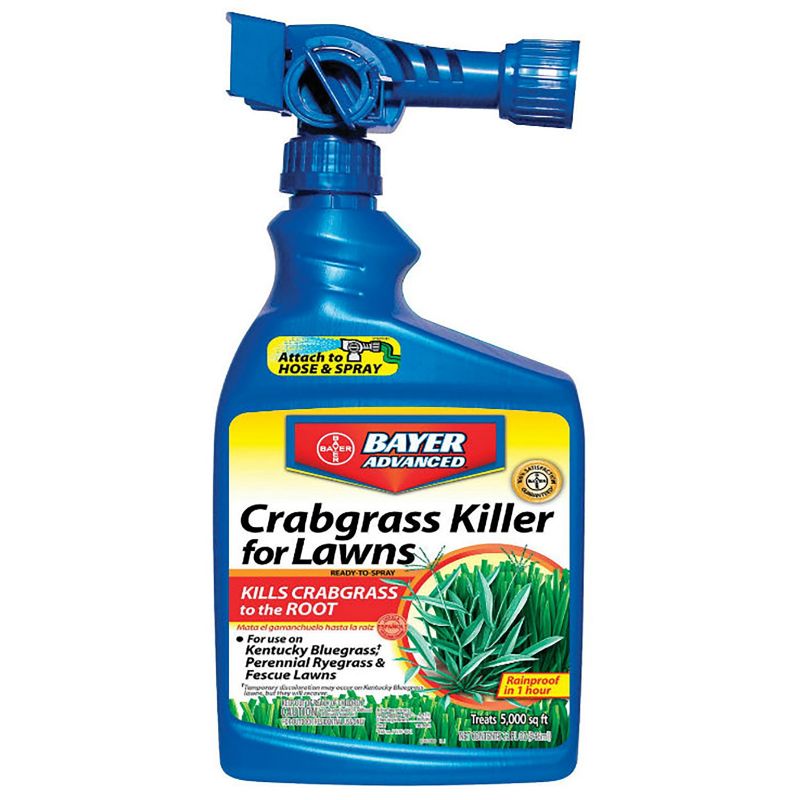 BioAdvanced 704119A Extreme Crabgrass Killer, Liquid, Beige/White, 32 oz Package Beige/White