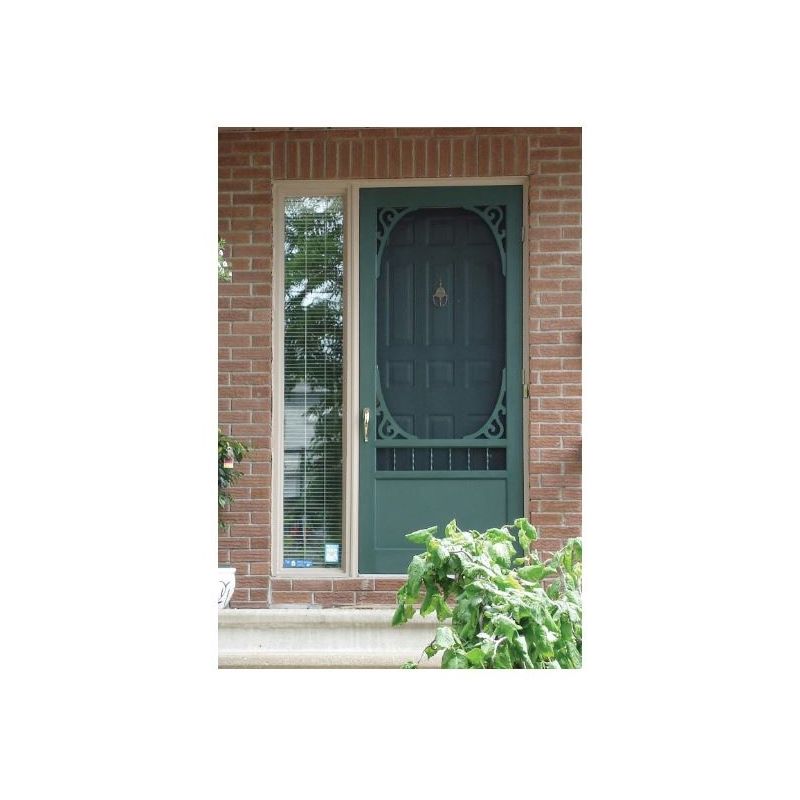 Colonial Elegance Deerglen DCC32-V Screen Door, 32 in W, 82 in H, Pine, Composite White Composite White