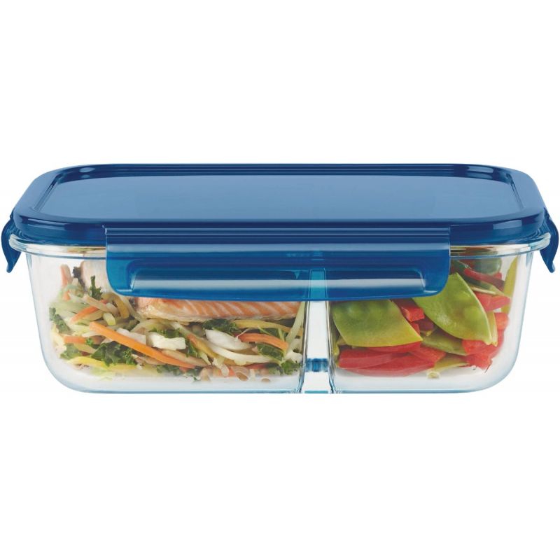 Pyrex MealBox Divided Glass Storage Container 5.5 Cup