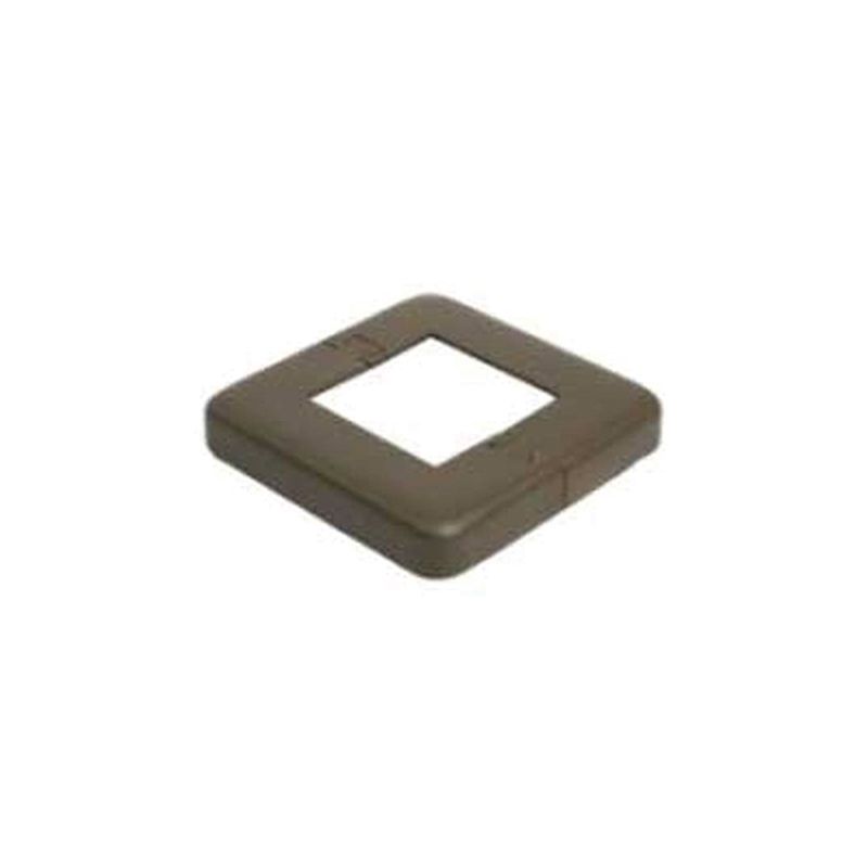 Regal BC-YB Base Plate Cover, Aluminum, Yard Bronze, For: 2-1/4 in Regal Aluminum Posts