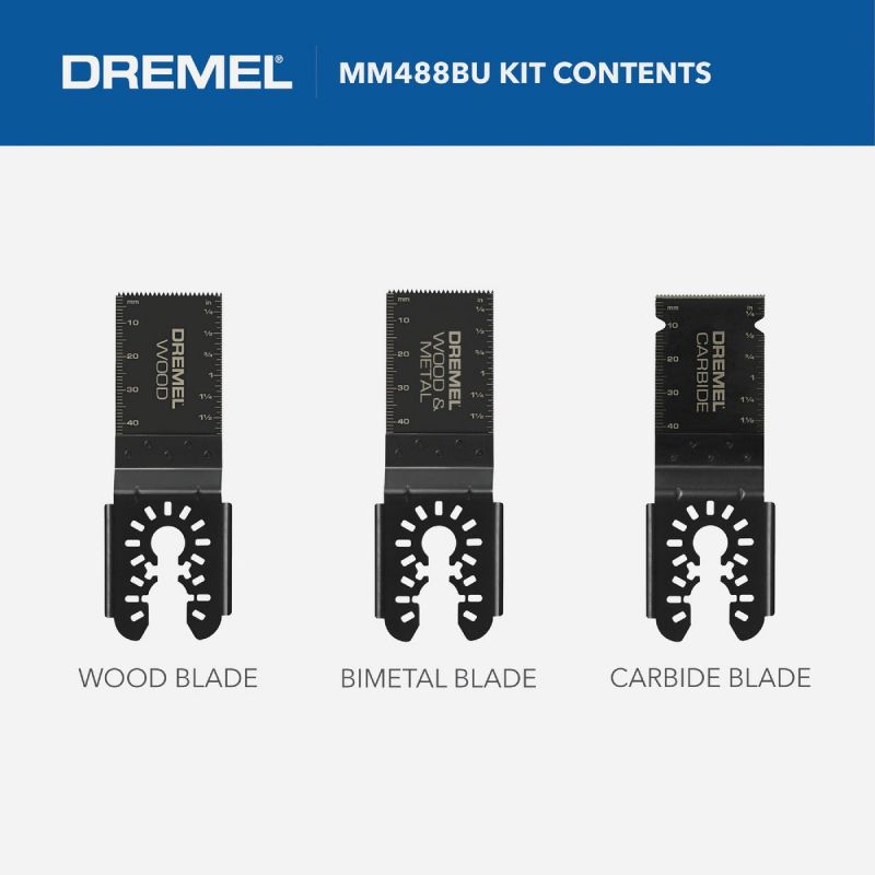 Dremel Universal 3-Piece Oscillating Blade Assortment