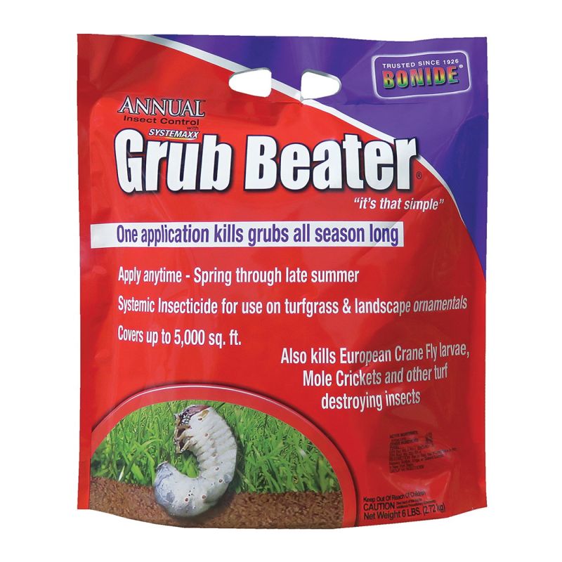 Bonide Annual 603 Grub Beater, Solid, 6 lb Bag Brown/Gray