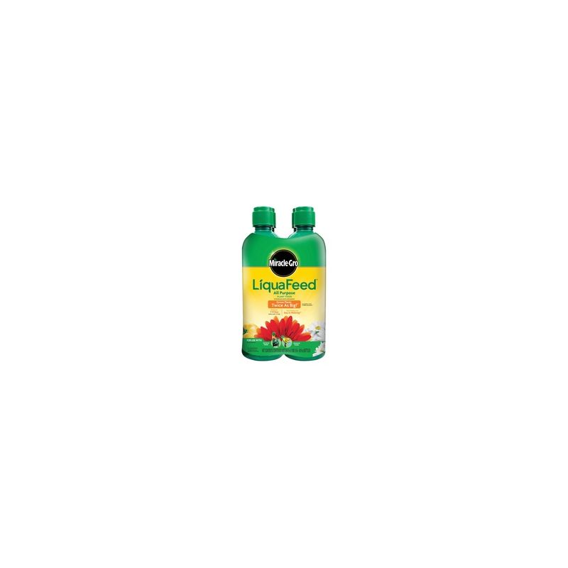 Miracle-Gro LiquaFeed 1004325 All-Purpose Plant Food, 16 oz Bottle, Liquid, 12-4-8 N-P-K Ratio Clear/Green