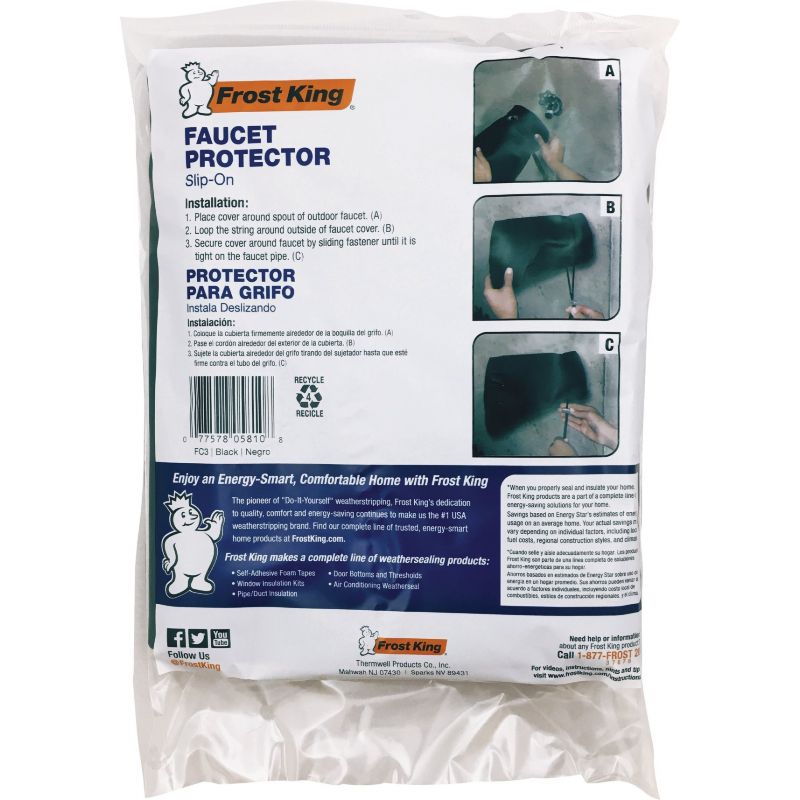Frost King Sock Faucet Freeze Protection 7.75 In. X 9 In. X 2.25 In.