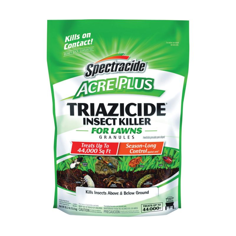 Spectracide Triazicide 96202 Insect Killer, Solid, 35.2 lb Bag Brown/Tan