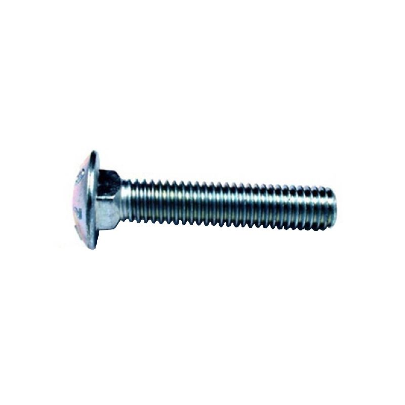 Reliable CBHDG383B Carriage Bolt, 3/8-16 Thread, Coarse Thread, 3 in OAL, Galvanized Steel, A Grade
